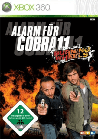 Alarm Fur Cobra 11 Burning Wheels box art for Xbox 360